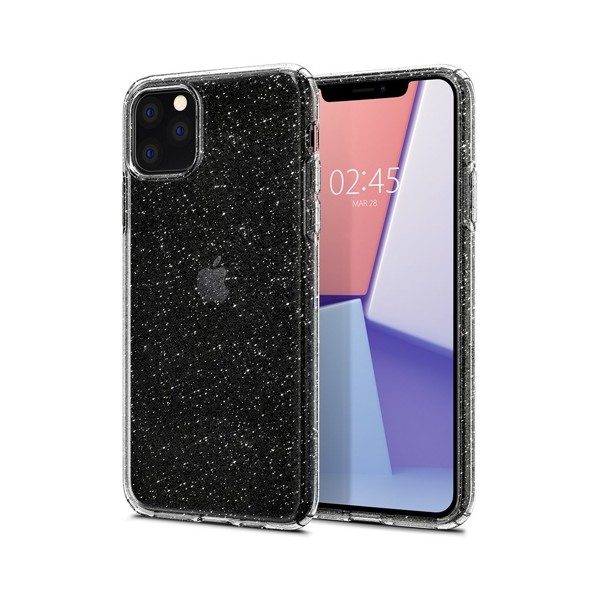 Spigen Liquid Crystal тънък силиконов (TPU) калъф за iPhone 11 Pro Max, Glitter Crystal