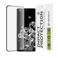 Стъклен Протектор Techsuit - 111D Full Cover / Full Glue Glass / 3D Curved Screen - Samsung Galaxy S20 Ultra - Black