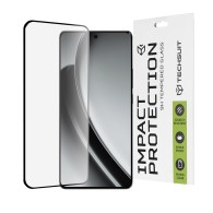 Стъклен Протектор Techsuit - 111D Full Cover / Full Glue Glass / 3D Curved Screen - Realme GT 6 / GT 6T - Black