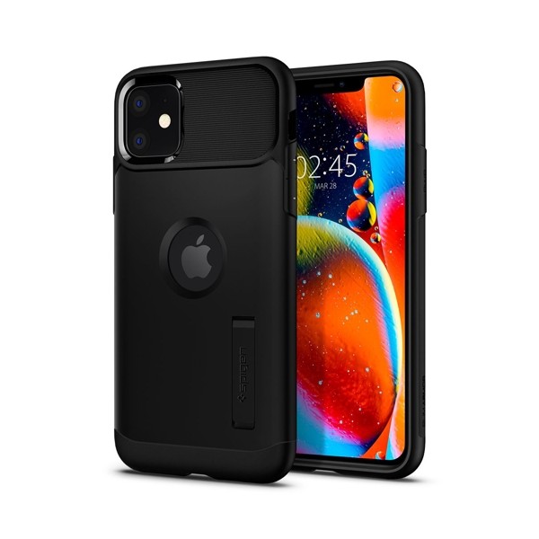 Spigen Slim Armor хибриден кейс с най-висока степен на защита за iPhone 11, Black