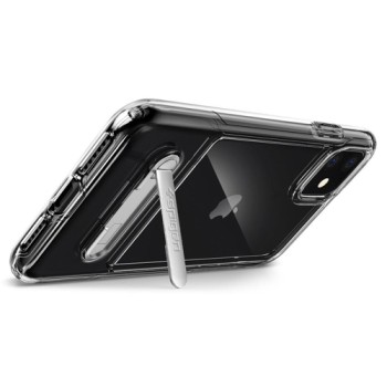 Spigen Slim Armor Essential S хибриден кейс с най-висока степен на защита за iPhone 11, Crystal Clear