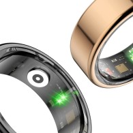 Techsuit Smart Ring Size 11 / 64.7mm - иновативен умен пръстен, следящ дневната и нощната ви активност за iOS и Android (черен)