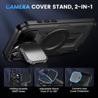 Калъф Techsuit - CamVault MagSafe - iPhone 16 Pro Max - Black