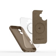 Калъф TECH-PROTECT Liquid Silicone Magsafe за iPhone 16e, Chocalate Brown