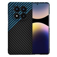 Калъф  Techsuit - Carbonite FiberShell - Xiaomi Redmi Note 14 Pro+ 5G - Blue Pulse