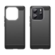 Калъф Techsuit - Carbon Silicone - Xiaomi Redmi Note 14 4G (164,84 x 78,15 x 8,16mm) - Blue