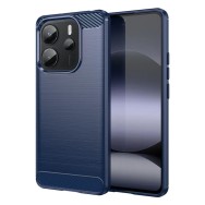 Калъф Techsuit - Carbon Silicone - Xiaomi Redmi Note 14 4G (164,84 x 78,15 x 8,16mm) - Blue