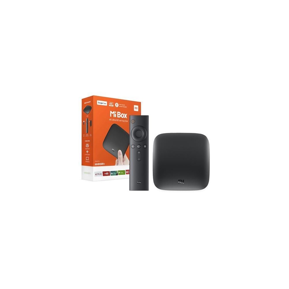 Медиа плеър Xiaomi MI TV Box S, 3nd Gen, PFJ4191EU, Ultra HD, Voice Control, Черен