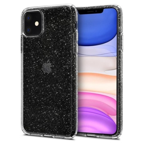 Spigen Liquid Crystal тънък силиконов (TPU) калъф за iPhone 11, Glitter Crystal