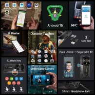 Смартфон Ulefone Armor 28 Ultra, Thermal 5G, 1TB, 16GB, Black