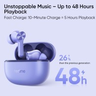 Слушалки Realme Buds T200 Lite, Wireless in-Ear Earbuds, Bluetooth, Aurora Purple