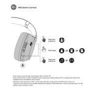 Слушалки Realme Techlife Studio H1, Ear Over Wireless, 360° Spatial Audio, Bluetooth, White