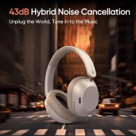 Слушалки Realme Techlife Studio H1, Ear Over Wireless, 360° Spatial Audio, Bluetooth, White