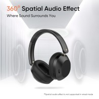 Слушалки Realme Techlife Studio H1, Ear Over Wireless, 360° Spatial Audio, Bluetooth, Black