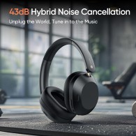 Слушалки Realme Techlife Studio H1, Ear Over Wireless, 360° Spatial Audio, Bluetooth, Black