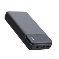 Външна батерия -Techsuit - Power Bank (PB-N2) - Dual USB, LED Lights for Power State, 20000mAh - Black
