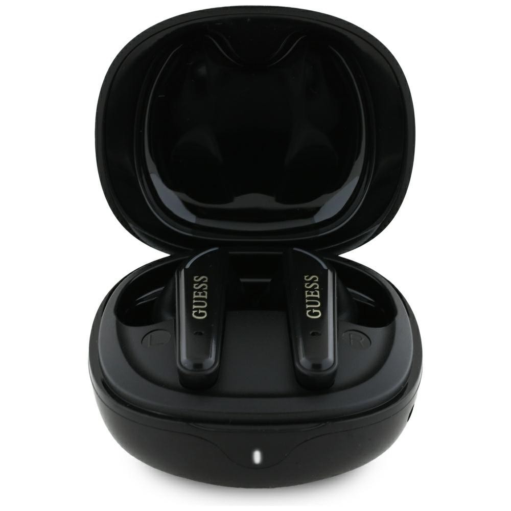 Bluetooth Слушалки Guess - Wireless Earbuds Flat Classic Logo Electroplated  Bluetooth 5.4, TWS, Microphone, 300mAh - Black