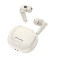 Bluetooth Слушалки ColorWay - Wireless Earbuds Slim TWS-1 Bluetooth 5.3, 400mAh, Type-C - Beige
