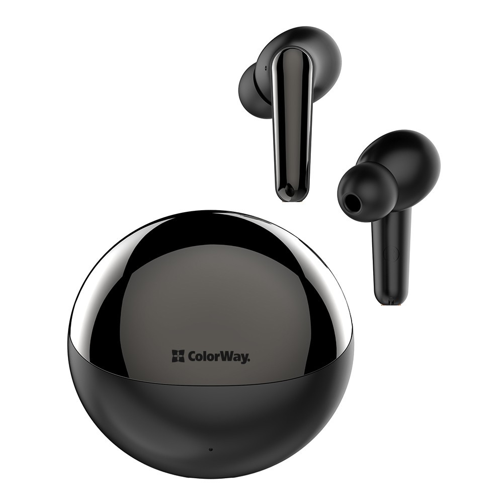 Bluetooth Слушалки ColorWay - Wireless Earbuds TWS-3Bluetooth 5.3, 350mAh, IPX4 - Black