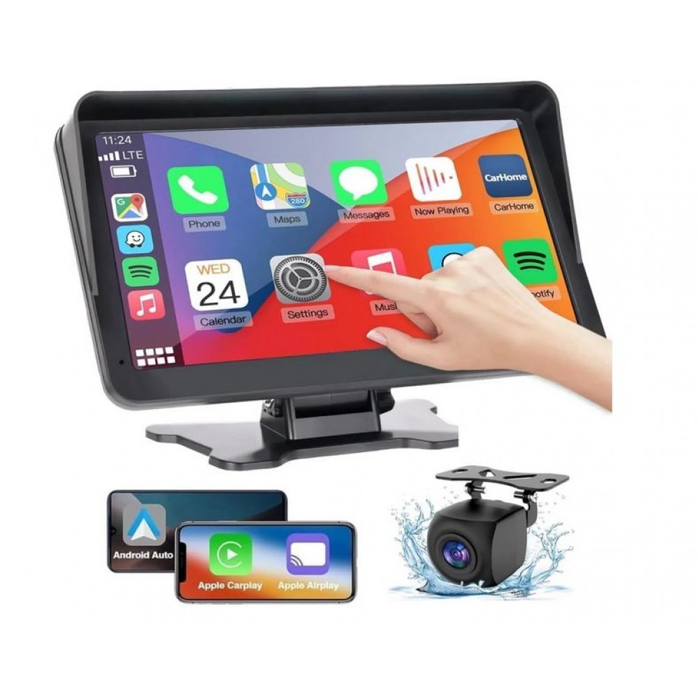 fixGuard C70, 7" CarPlay Touch Screen, Android Auto, Bluetooth, GPS, Камера