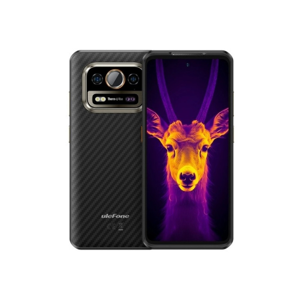 Смартфон Ulefone Armor 25T Pro Thermal, 6.78", 6GB RAM, 256GB, 5G, IP68/IP69K, черен