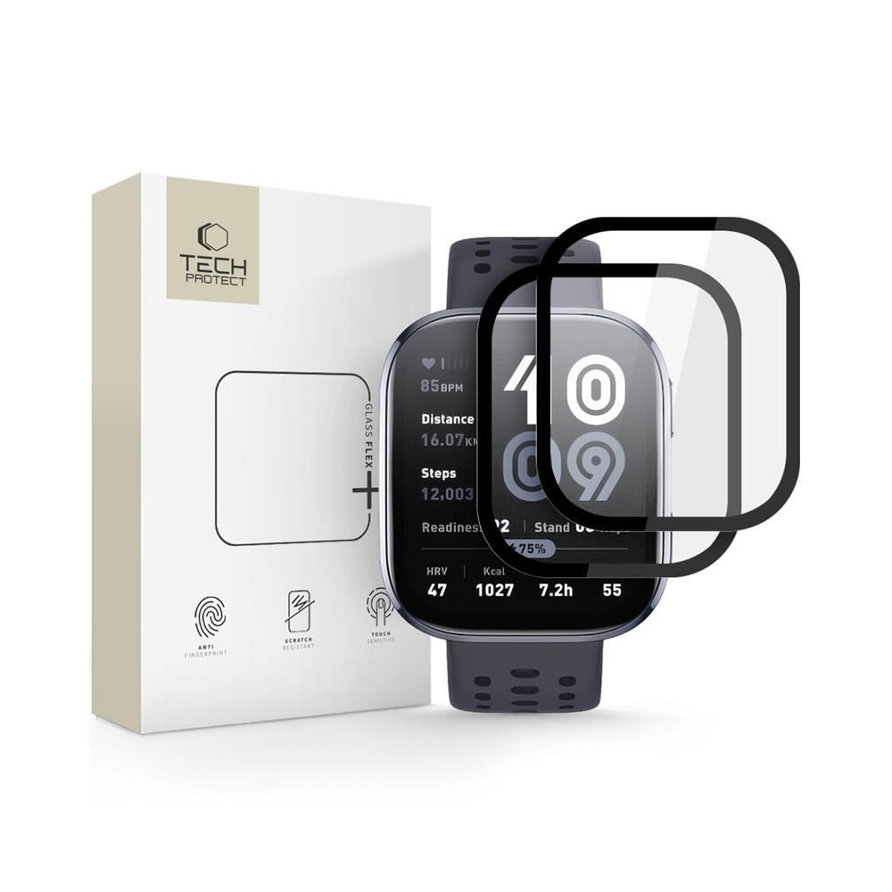 Tech-protect Glass Flex+ 2-pack Amazfit Bip 6 Black