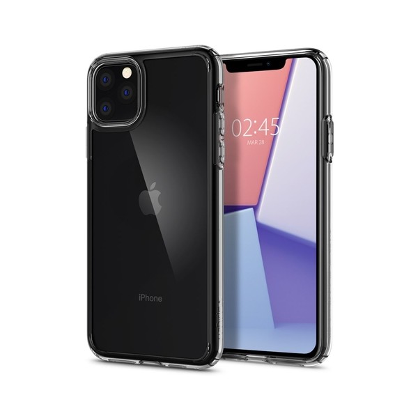 Spigen Ultra Hybrid хибриден кейс с най-висока степен на защита за iPhone 11 Pro, Crystal Clear