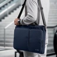 Чанта за лаптоп Tech-protect Defender Bag Laptop 17" Navy Blue