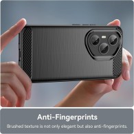 Techsuit - Carbon Silicone - Honor 400 Pro - Black