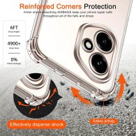 Techsuit - Shockproof Clear Silicone - Honor 400 Pro - Clear