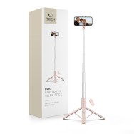 Селфи стик и Трипод Tech-Protect L09S, Bluetooth, Selfie Stick Tripod, Pink