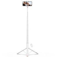 Селфи стик и Трипод Tech-Protect L09S, Bluetooth, Selfie Stick Tripod, White