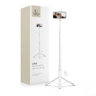 Селфи стик и Трипод Tech-Protect L09S, Bluetooth, Selfie Stick Tripod, White