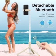 Селфи стик и Трипод Tech-Protect L09S, Bluetooth, Selfie Stick Tripod, White