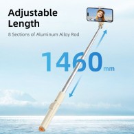Селфи стик и Трипод Tech-Protect L09S, Bluetooth, Selfie Stick Tripod, White