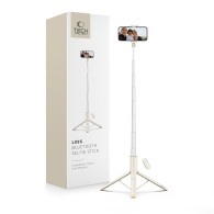 Селфи стик и Трипод Tech-Protect L09S, Bluetooth, Selfie Stick Tripod, Beige