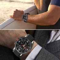 Каишка Tech-Protect Nylon Stripe Strap - Samsung Galaxy Watch 8 / Classic (40 / 44 / 46 mm) – Orange