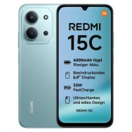 Смартфон Xiaomi Redmi 15C – 4GB RAM, 128GB, 6.9" HD+, 6000mAh, Dual SIM, Mint Green