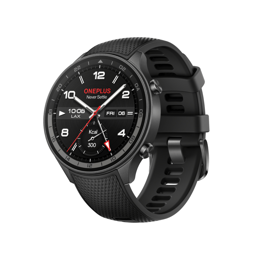 Смарт часовник OnePlus Watch 2R – 46mm, AMOLED, GPS, NFC, Wi-Fi, Wear OS, Gunmetal Grey