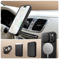 Tech-Protect Kevlar Aura MagSafe Калъф – iPhone 17 Pro Max (Черен)