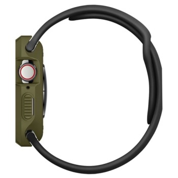 Spigen Rugged Armor удароустойчив силиконов (TPU) калъф за Apple Watch 4 (44MM), Olive Green