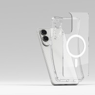 Ringke Fusion Magnetic кейс – Galaxy S25 Edge – Прозрачен – MagSafe съвместим