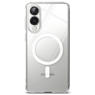 Ringke Fusion Magnetic кейс – Galaxy S25 Edge – Прозрачен – MagSafe съвместим