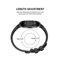 Каишка TECH-PROTECT SMOOTH за Garmin Fenix 5/6/6 Pro, Черен