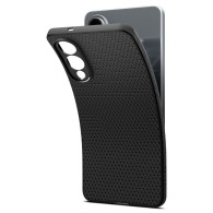 Spigen Liquid Air кейс за Galaxy S25 Edge – Мат Черен – TPU защита