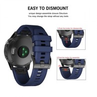 Каишка TECH-PROTECT SMOOTH за Garmin Fenix 5/6/6 Pro, Navy Blue