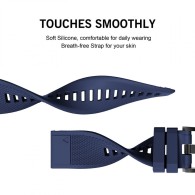 Каишка TECH-PROTECT SMOOTH за Garmin Fenix 5/6/6 Pro, Navy Blue