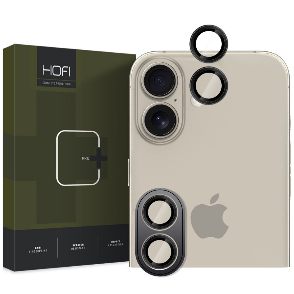 Hofi CamRing Pro+ протектор за камера – iPhone 16 / 16 Plus / 17 – Черен