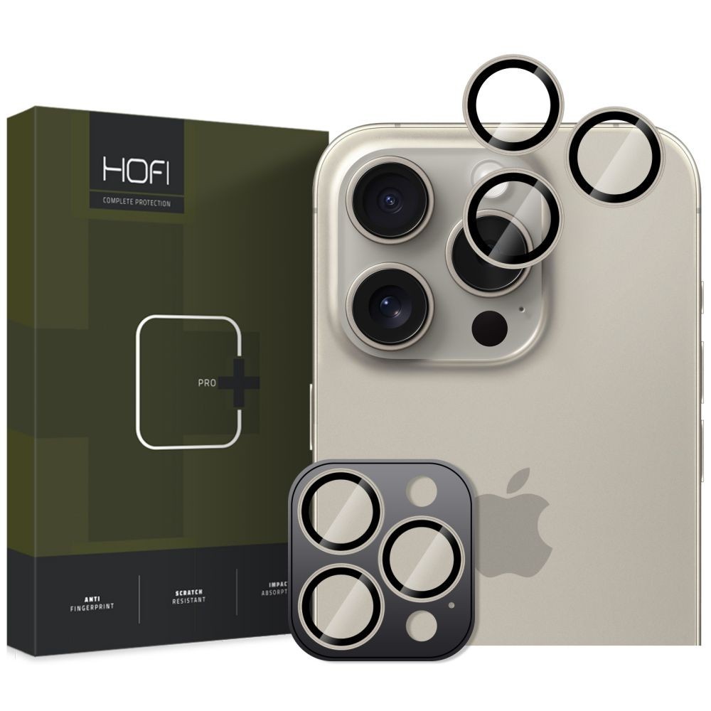 Hofi CamRing Pro+ протектор за камера – iPhone 16 / 17 Pro / Pro Max – Natural Titanium