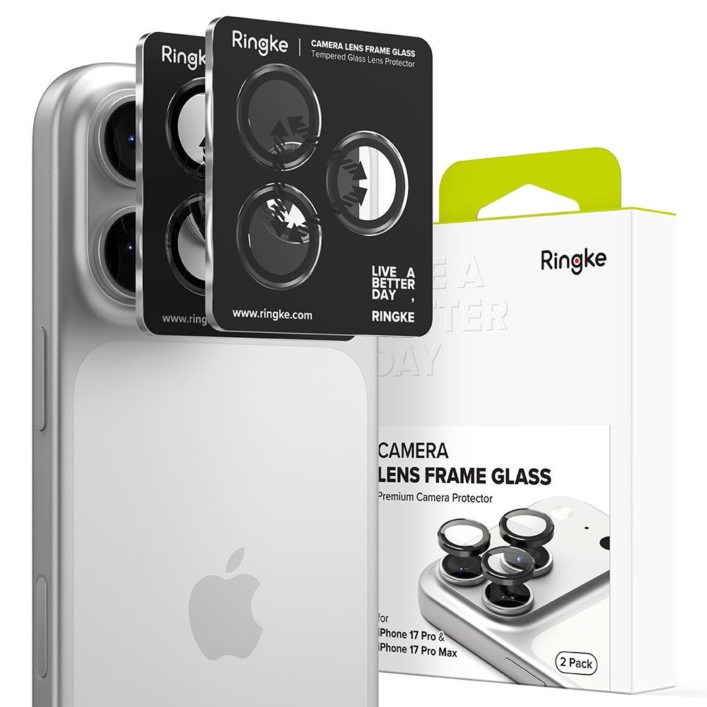 Ringke Camera Frame протектор – iPhone 17 Pro / Pro Max – Черен – 2 броя
